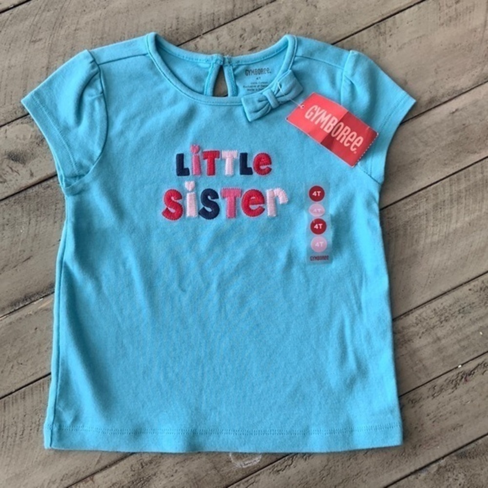 Gymboree Puppy School Little Sister Blue Top T-Shirt 4T NWT